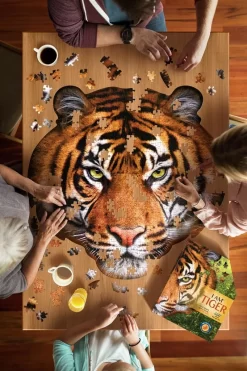 Puzzel I AM - Tijger 550 Stukjes -Djeco Winkel madd capp puzzel i am tijger 550 stukjes 2
