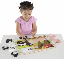 Melissa & Doug Melissa And Doug Houten Inlegpuzzel Boerderij -Djeco Winkel melissa doug melissa and doug houten inlegpuzzel b 3