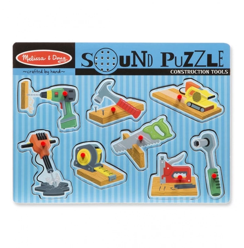 Melissa & Doug Melissa And Doug Puzzel Met Geluid - Gereedschap 1 Melissa & Doug Melissa And Doug Puzzel Met Geluid - Gereedschap