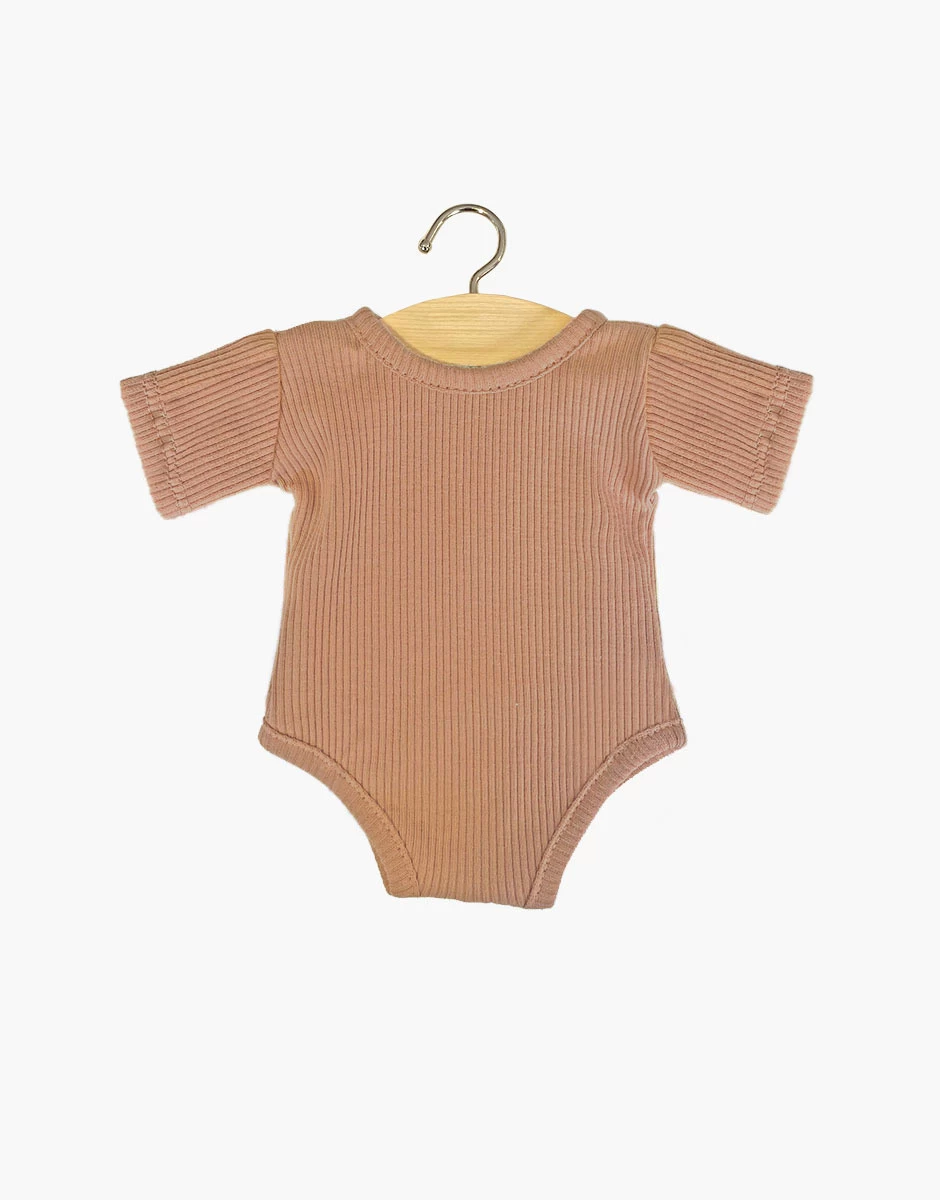 Minikane Romper Geribbeld - Brown Suger 1 Minikane Romper Geribbeld - Brown Suger