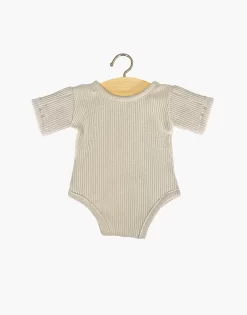 Minikane Romper Geribbeld - Ecru