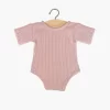 Minikane Romper Geribbeld - Rose