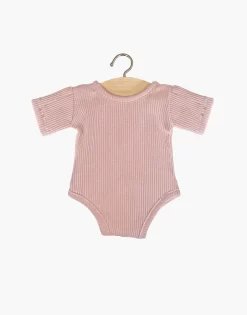 Minikane Romper Geribbeld - Rose