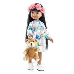 Paola Reina Pop Amigas Meily Met Teddybeer (32cm) PR04453