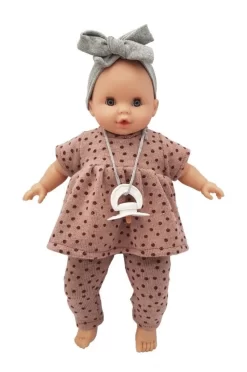 Paola Reina Pop Sonia (bruin/stip) Met Mechanisme (36cm) PR08020