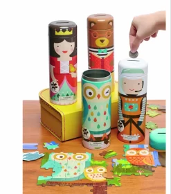 Petit Collage Prinsessenpuzzel In Spaarpot -Djeco Winkel petit collage petit collage prinsessenpuzzel in sp 2