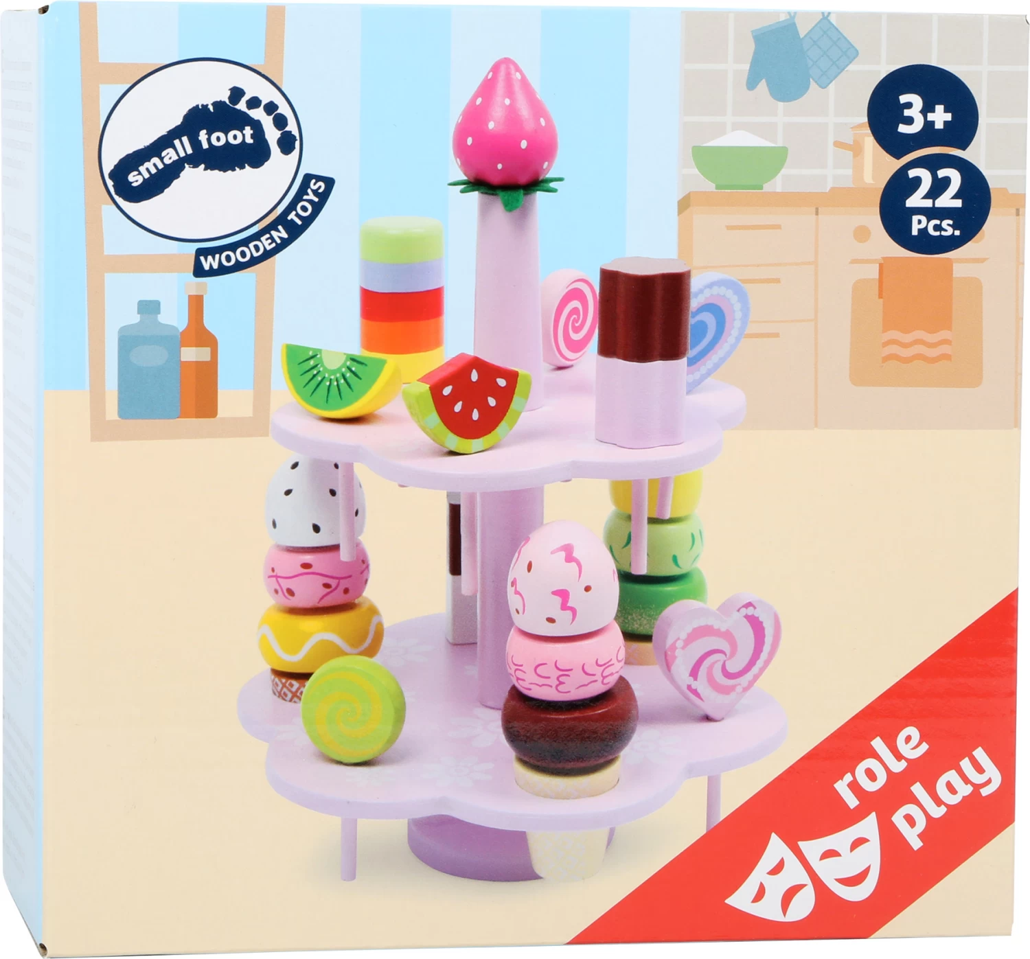 Small Foot Houten Etagère Met Lekkernijen 3 Small Foot Houten Etagère Met Lekkernijen - Afbeelding 3