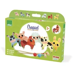 Vilac Croquet Boerderijdieren 4004 -Djeco Winkel vilac vilac croquet boerderijdieren 4004 2