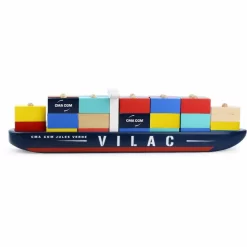 Vilac Vilacity Houten Containerschip -Djeco Winkel vilac vilac vilacity houten containerschip 2